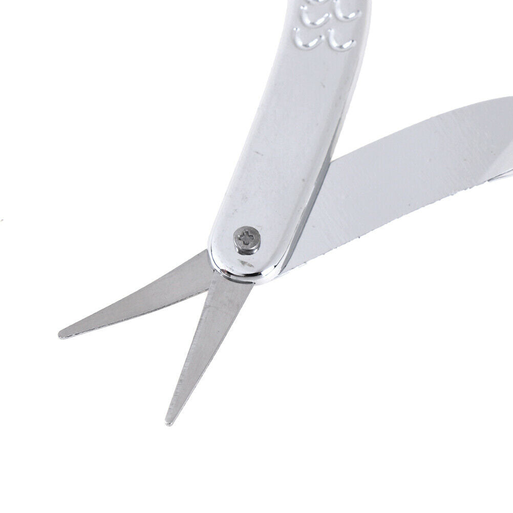 1x Eyebrow Scissor Makeup Manicure Scissors Nose Hair Scissors Nail File .l8