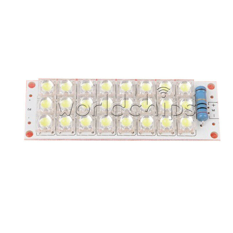 Energy Saving 12V White LED Panel Board 24 Piranha LED Panel Light Board