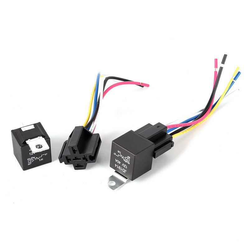 Waterproof Automotive Relay 12V 5Pin 40A Car Relay 12V 5Pin With Relay Socket WF