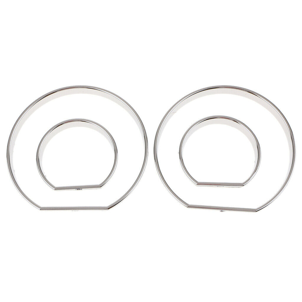 For BMW M3 E46 Speedo Meter  Gauge Dial Rings Bezel Trim Sliver
