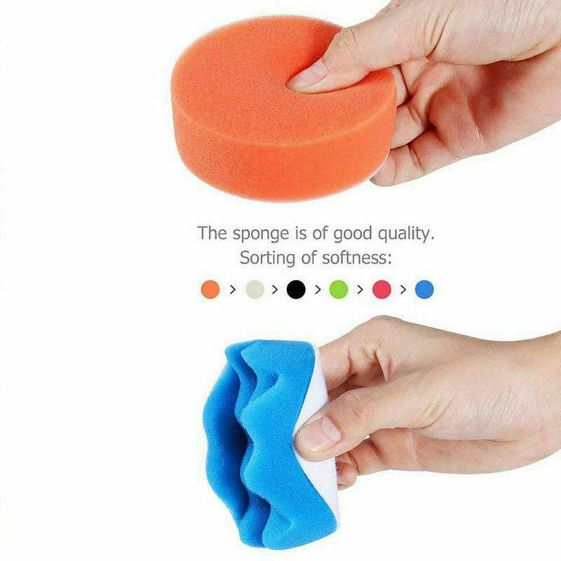 31Pcs 3 inch Buffing Polishing Pads for Drill Adapter Car Auto Waxing Sponge Pad