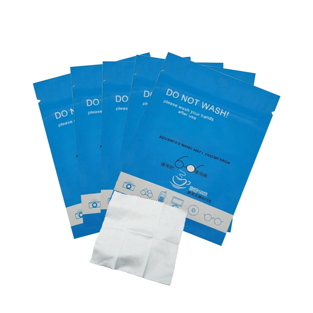 5Pcs/Lot Eyeglasses Anti Fog Cleaning Cloths Lens Cleaning Wipes Anti Fog Cloth