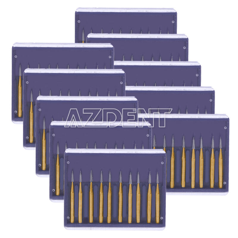 10X Dental FG 7901 Tungsten Steel Carbide Burs Drills for High Speed Handpiece