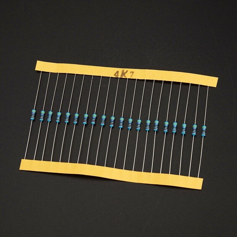 600 Pcs 30 Kinds Each Value Metal Film Resistor Pack 1/4W 1% Resistor AssortedB1