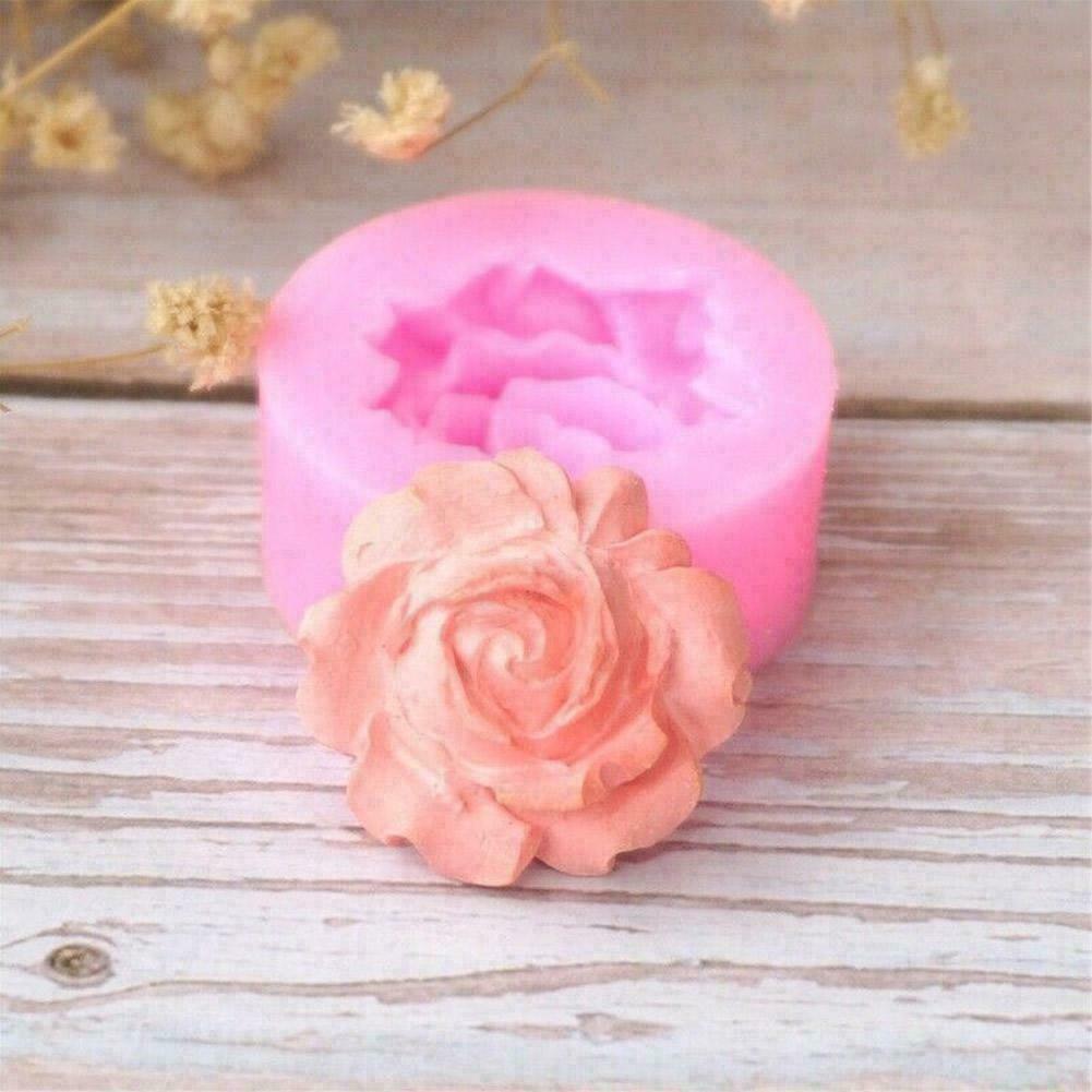 Silicone Sugarcraft Peony Flower Soap Candle Mould Decorating Fondant Cake R3N2