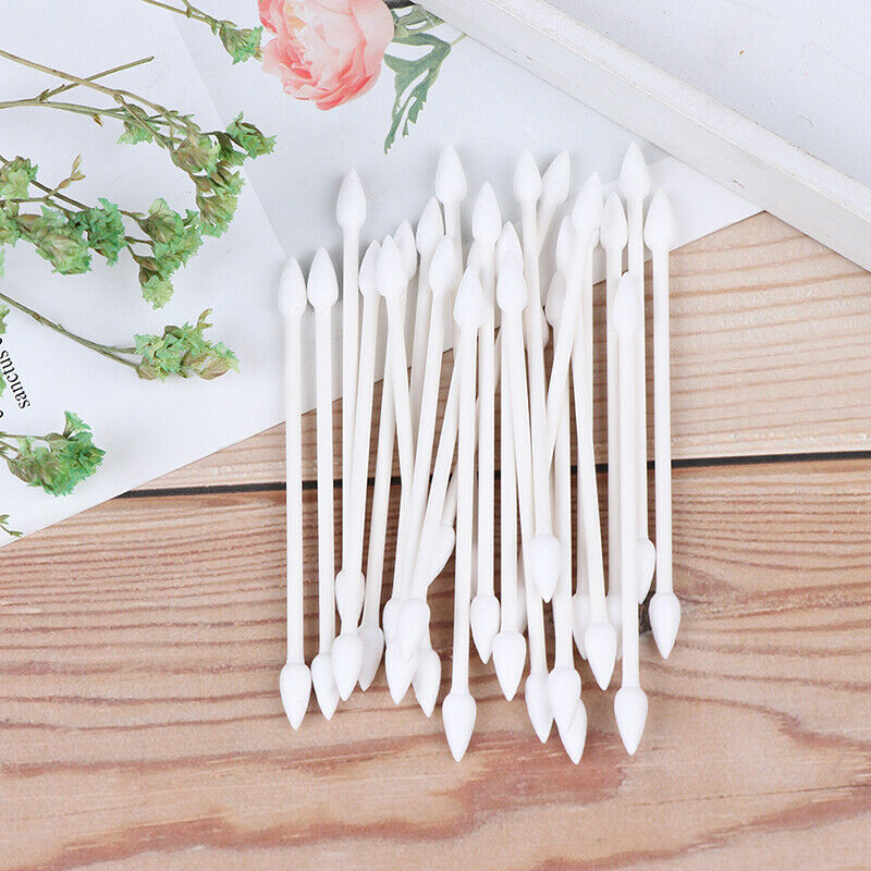 25Pcs Cotton Disposable Stick Cleaning Tool For Earphone Charge Port JCAUJ Kt