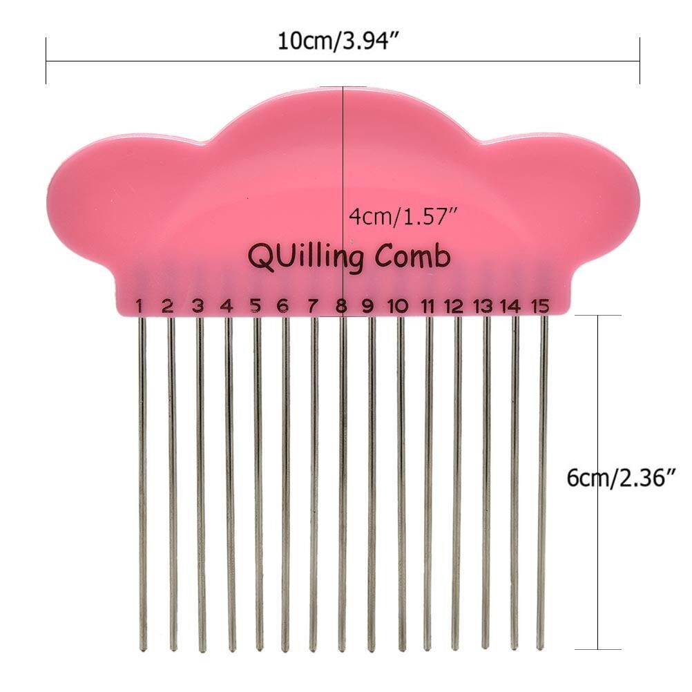 DIY Cloud Paper Quilling Comb Plastic Holder Origam Carding Art Craft Too.l8