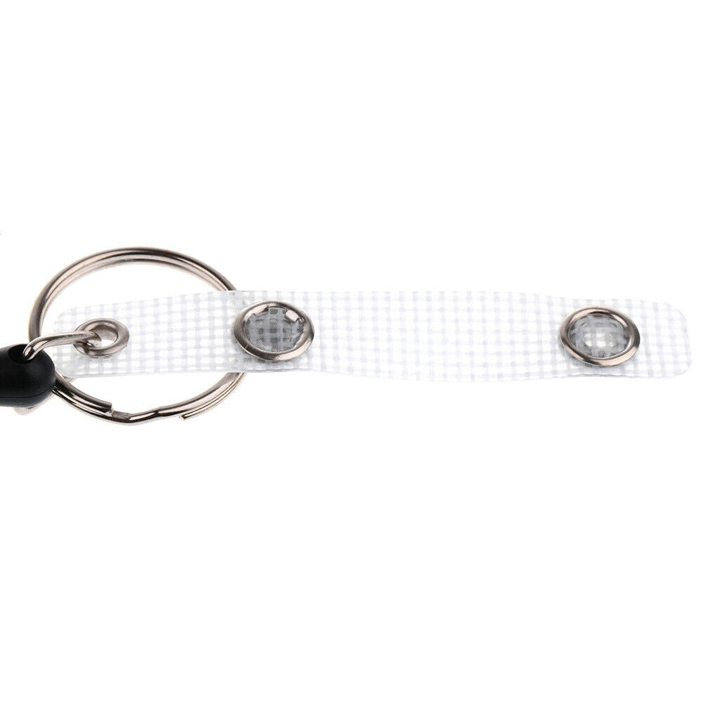 2pcs Durable 60cm Steel Wire Retractable Key Chain Key Ring Reel ID Holder