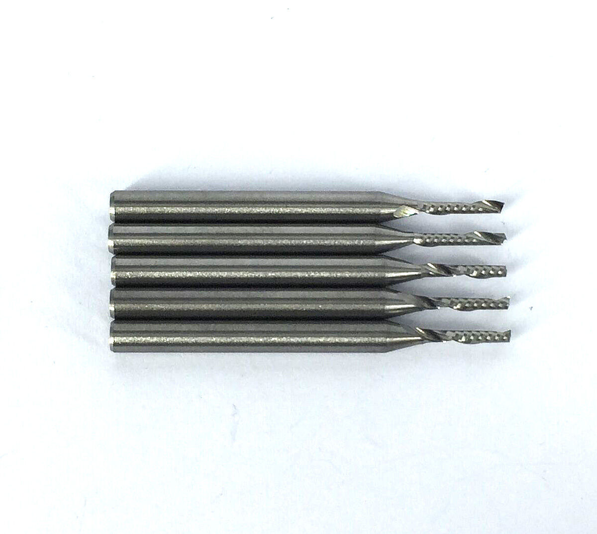 5 pcs 1.5mm Single Flute Carbide Spiral End Mills Router Bit 8mm CEL [M_M_S]