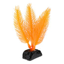 Plastic Aquarium Fish Tank Grass Water Plant Ornament Underwater Decor Yellow