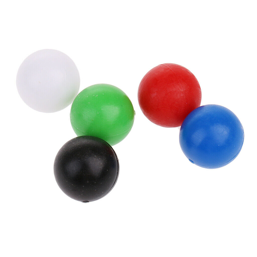 60x Colored Small Plastic Balls Beads Building Blocks Bulk for Desktop Shooting