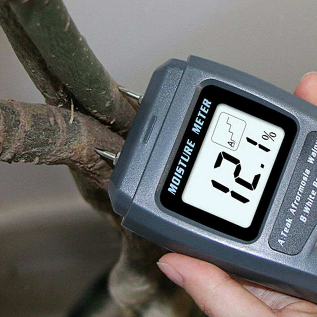 Wood Moisture Meter - Digital Logs Moisture Meter Damp Meter/ 0-99.9% Wood