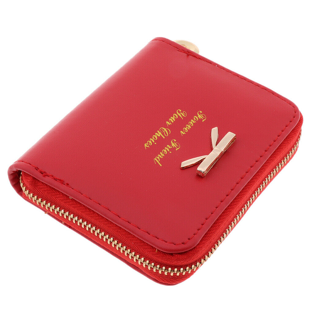Purse Ticket Organizer Travel Handbag - Red, 10 x 9 cm