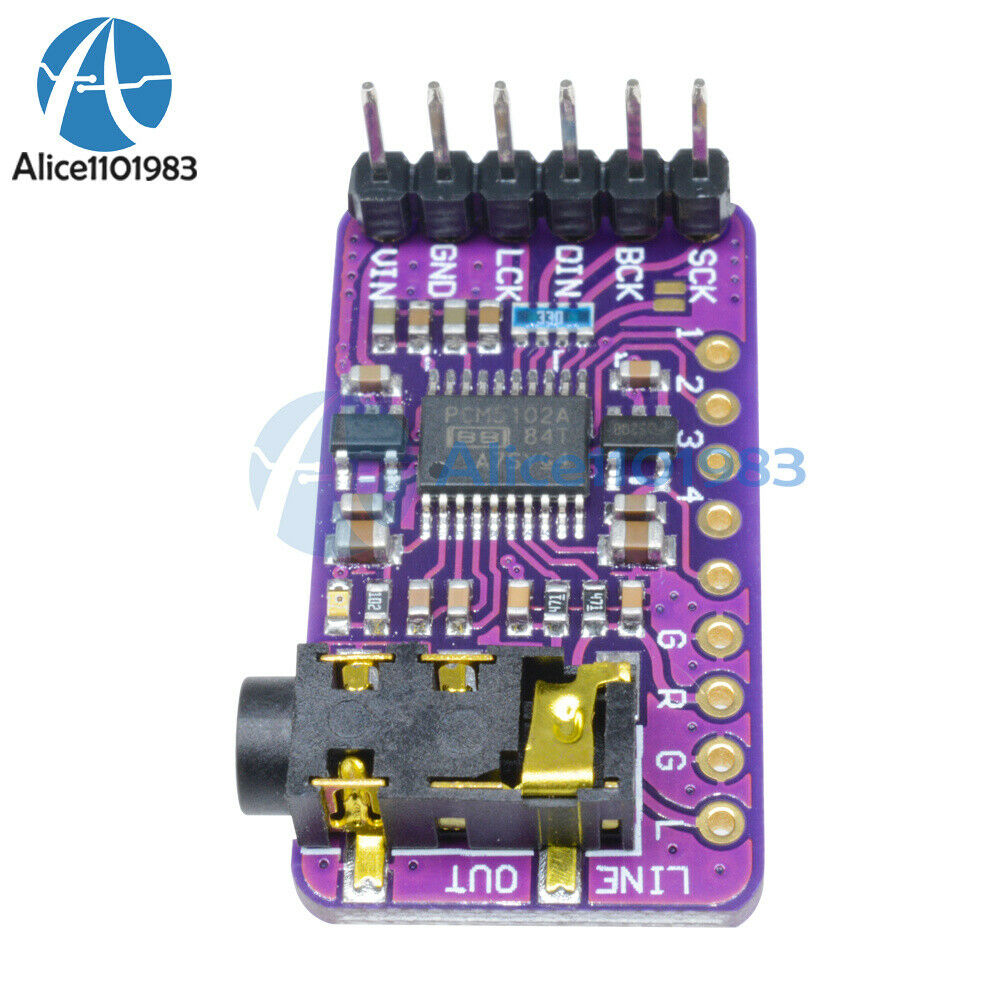 PCM5102 DAC Decoder GY-PCM5102 I2S Player Module Interface I2S for Raspberry Pi