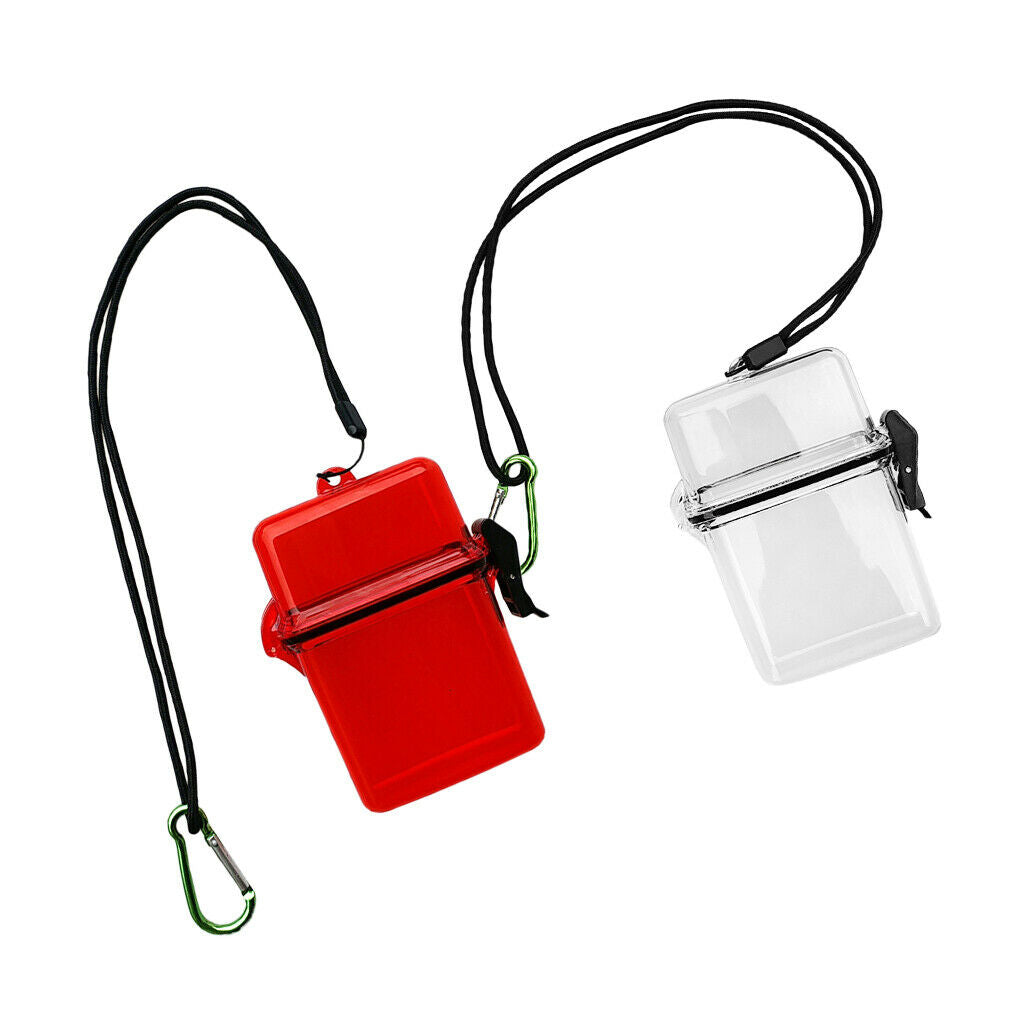 Set of 2 Solid Kayak Waterproof Dry Box Swimming Waterproof Case Container