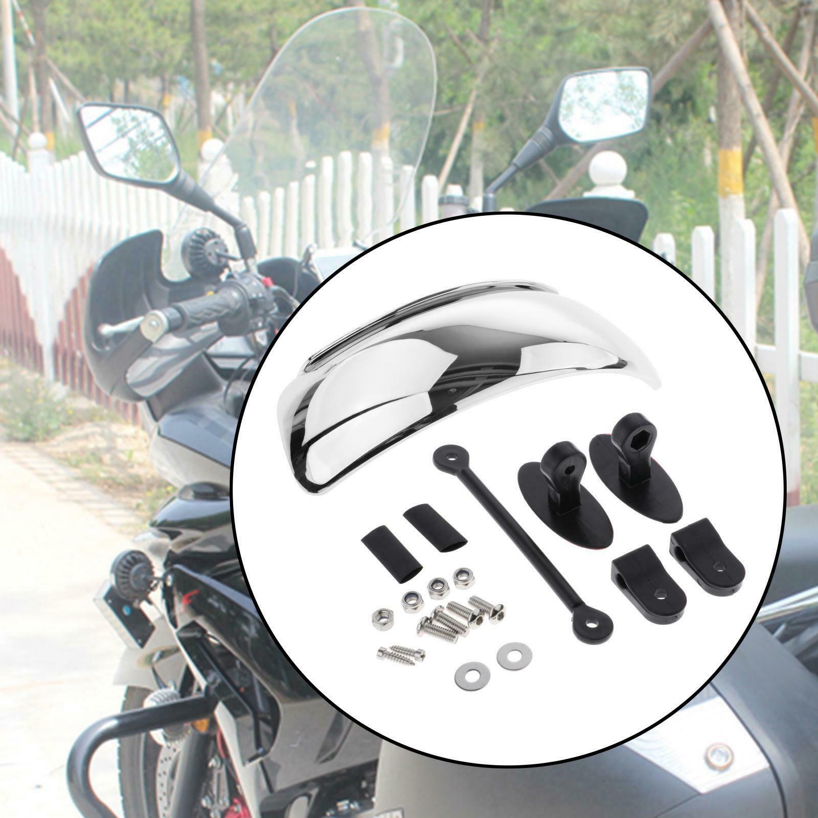 Safety Auxiliary Convex Mirror Windscreen Fits for Sports Bikes Street Bikes