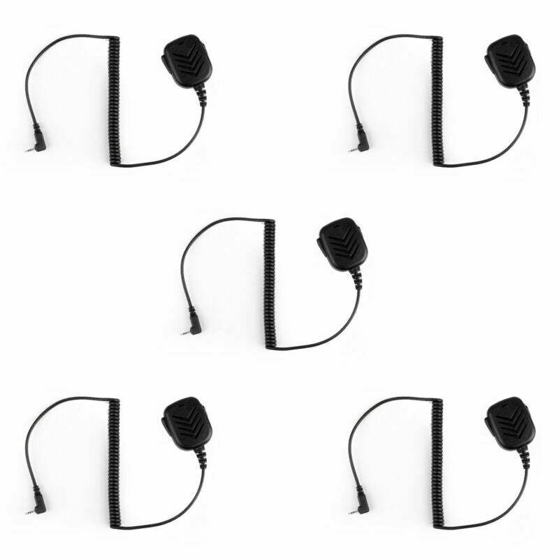5xMT600 2.5mm Handheld Speaker Microphone For  T5428 Walkie Talkie  AT2