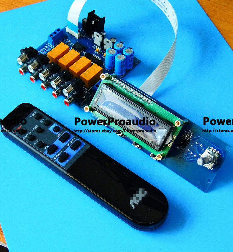 2017 New CS3310 Remote volume potentiometer Preamp board 4 ways input + display