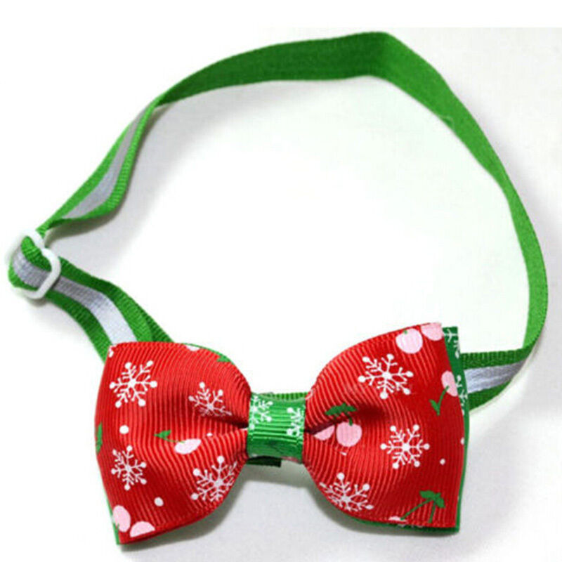 Polyester Pet Puppy Dog Bow Tie Necktie Bowknot Adjustable Collars With Be.l8