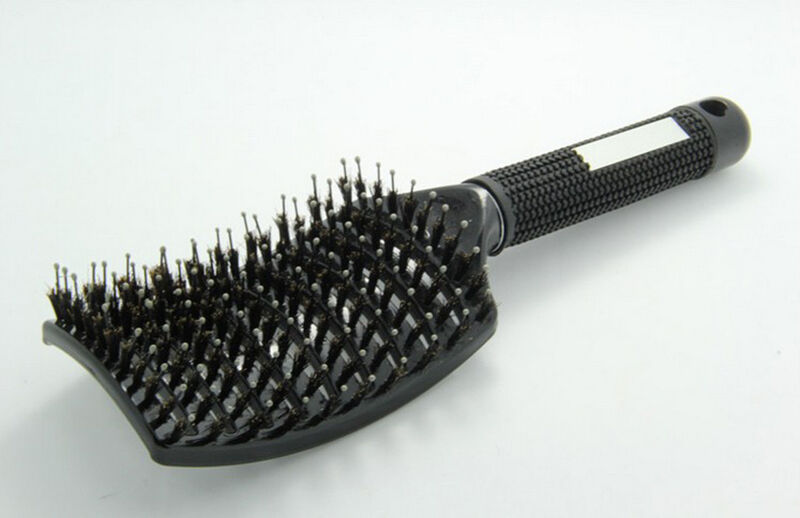 Barber Anti-Static Curved Vent Salon Hairdressing Rows Tine Comb Hair Brush BDA