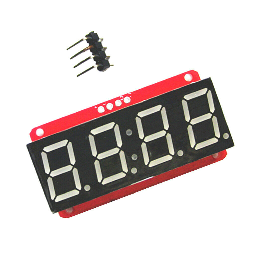 4 Digit 7-Segment 0.56" LED Display Module HT16K33 I2C For   ,Pack Of 6