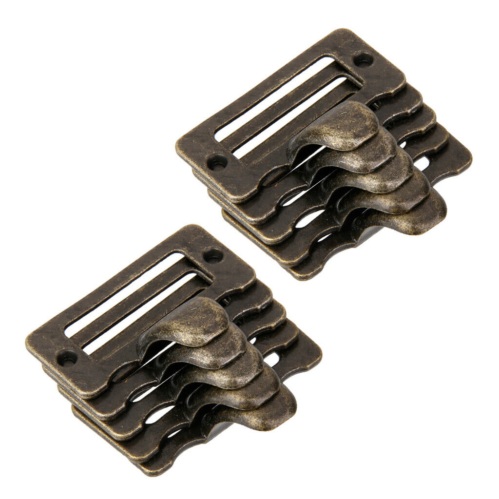 10 Pcs Cupboard Door Cabinet Drawer Cup Card Holder Tag Pull Handle Knob S