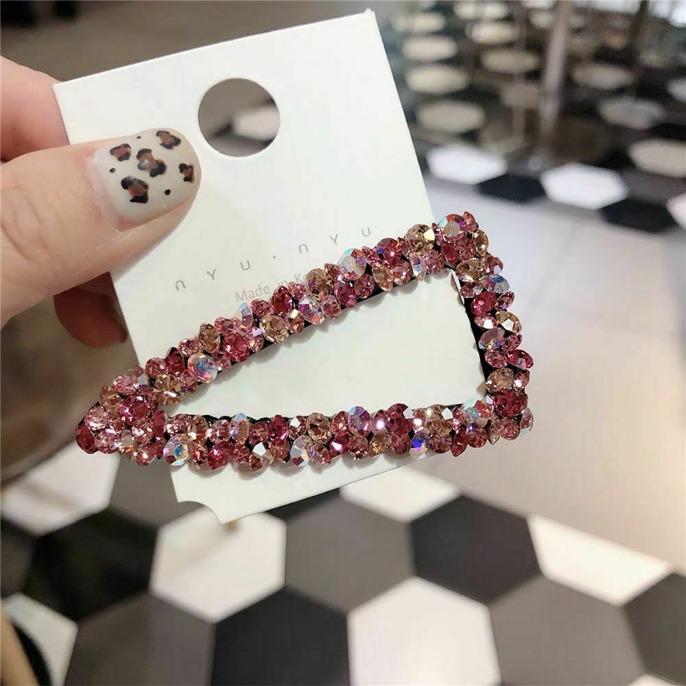 Rhinestone Hair Accessories Crystal Hair Clips Triangle Hairpins Hairgrip