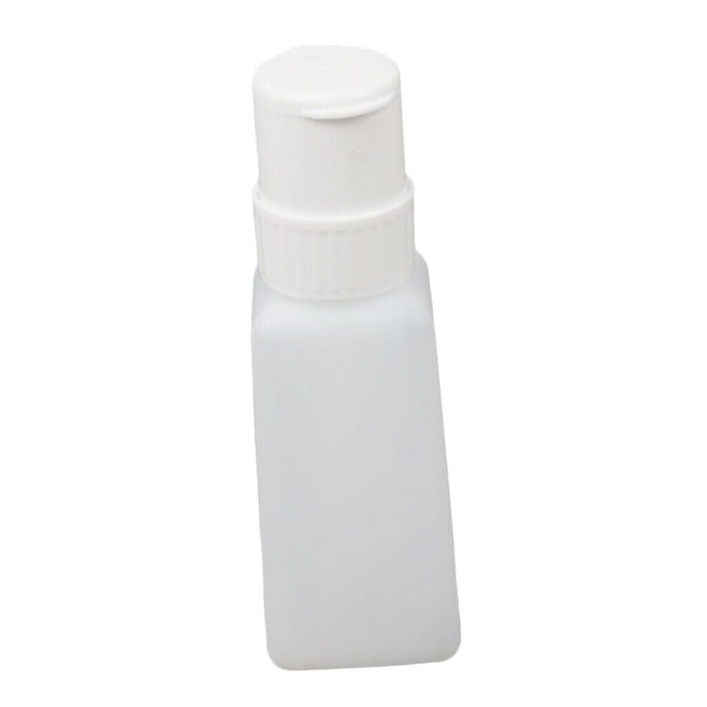 2Pcs Nail Polish Remover Liquid Dispenser Spill-proof Methanol Press Bottle