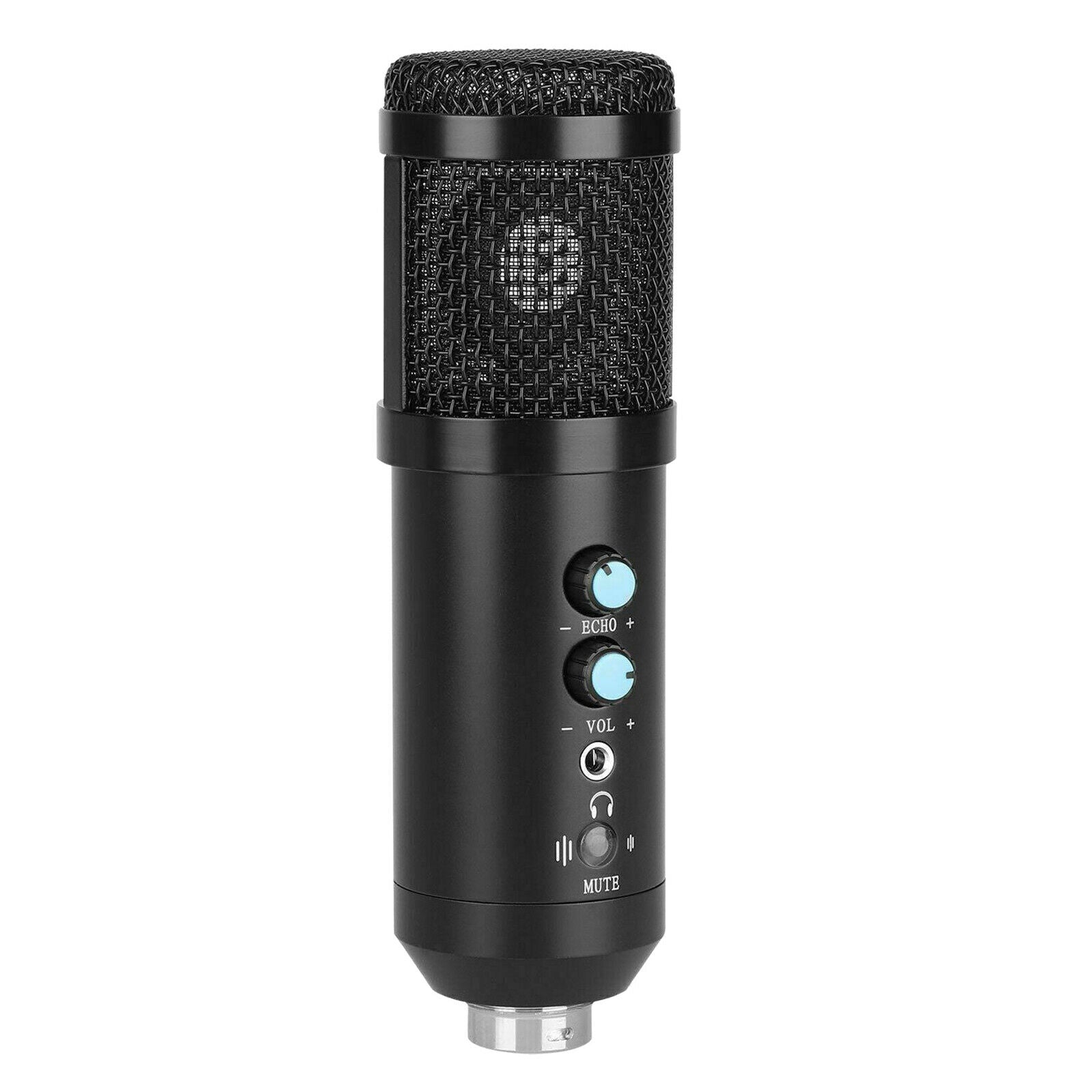Computer Condenser Microphone Streaming Podcast Tripod Stand Cardioid Mic