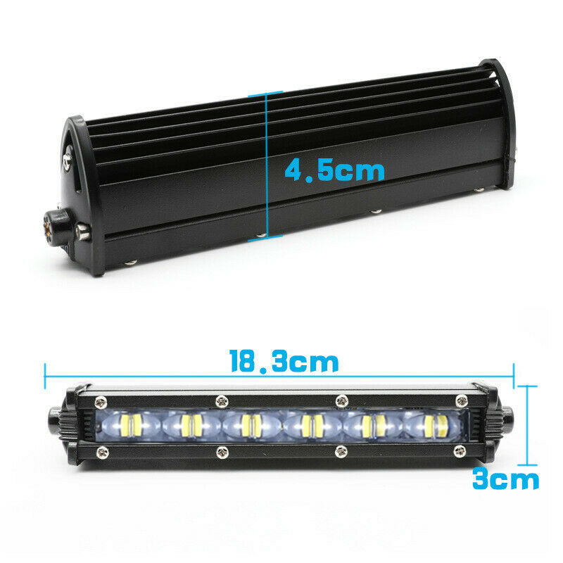 8Inch Cree LED Light Bar 18W Spot Offroad Driving Work 4x4 Truck  10-30 DC 2PCS