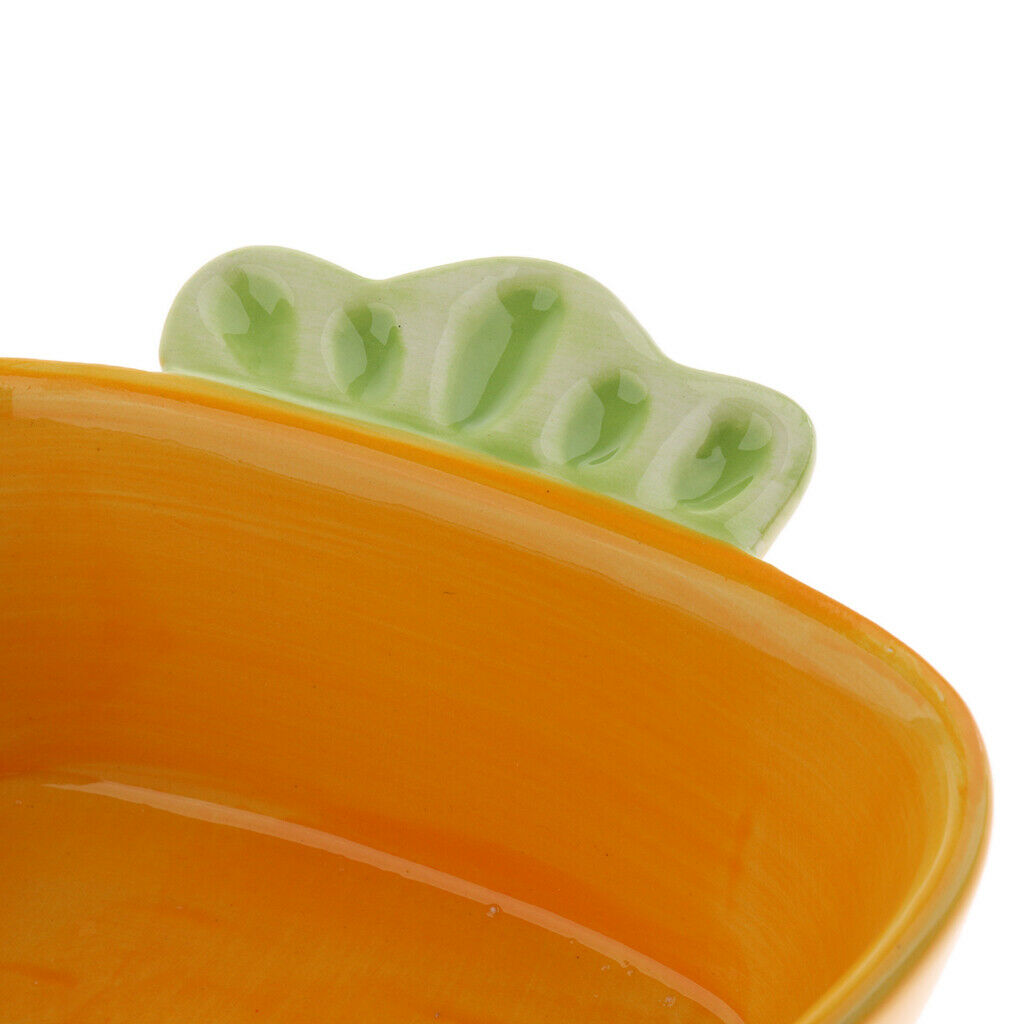 2 Pcs Hamster Bowl Ceramic Prevent Tipping Moving and Bite-resistant Food Dish