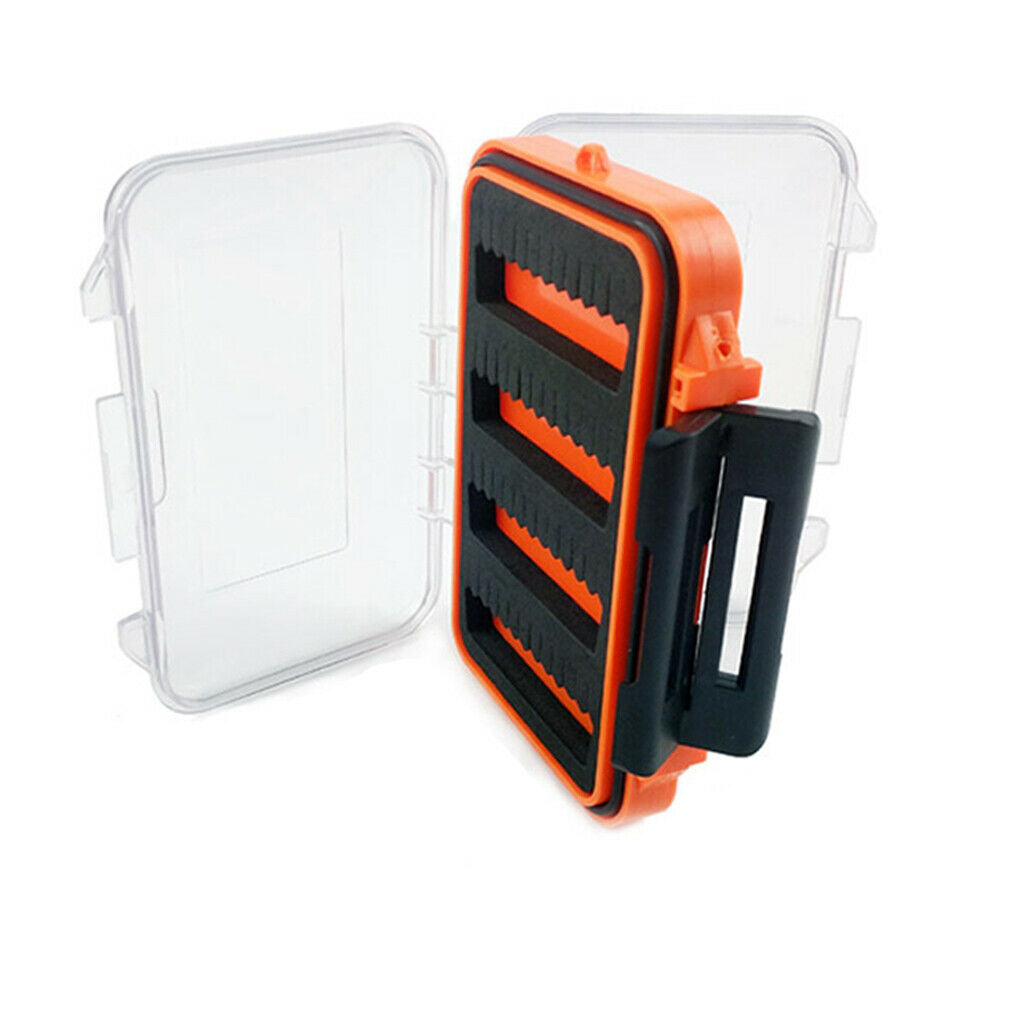 Fishing Lure Box Storage Waterproof Box Plastic Double Side Bait Hook Lures Case