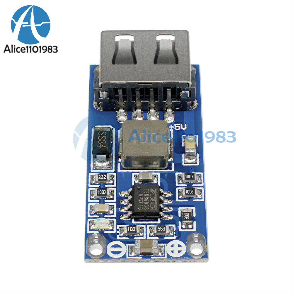 DC-DC USB Buck Regulator Converter 9/12/24V to 5V Step-down Power Supply Module