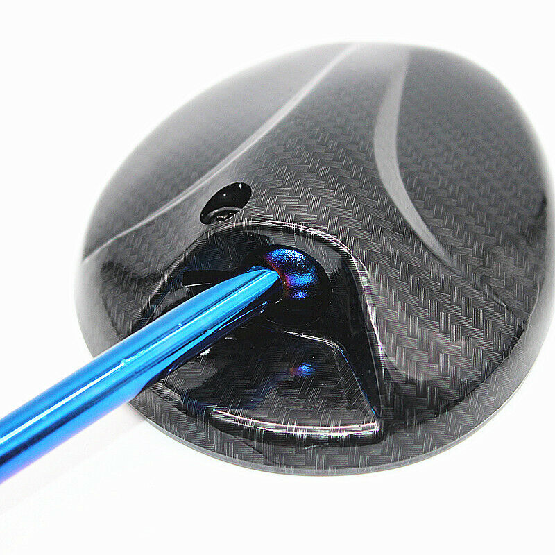 2PC Carbon Fiber Color Bar Scooter Motorcycle Rotation Rear View Side Mirror 8mm