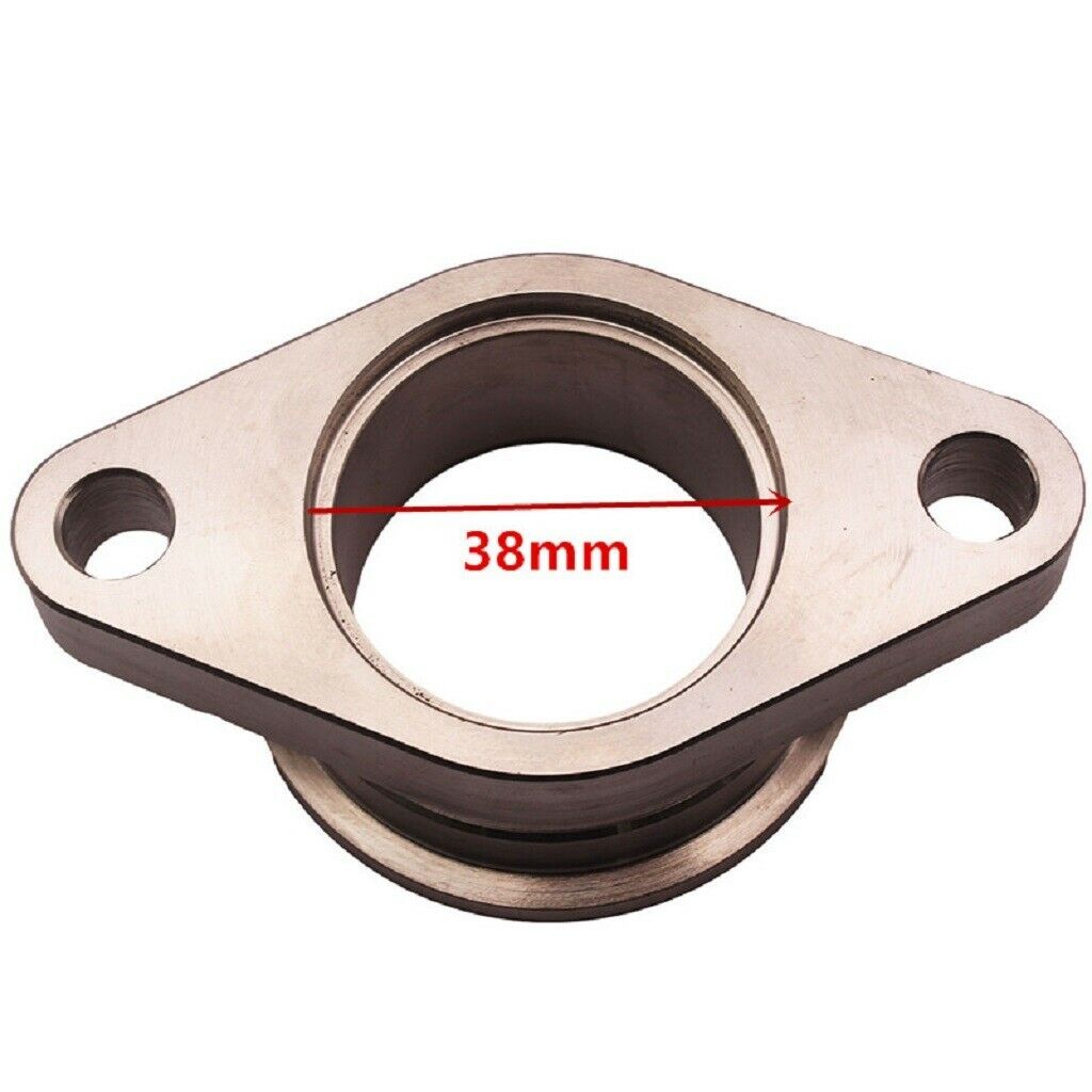 304 Stainless Steel 38mm V Band Wastegate To 2 Bolt Manifold Adapters Flange