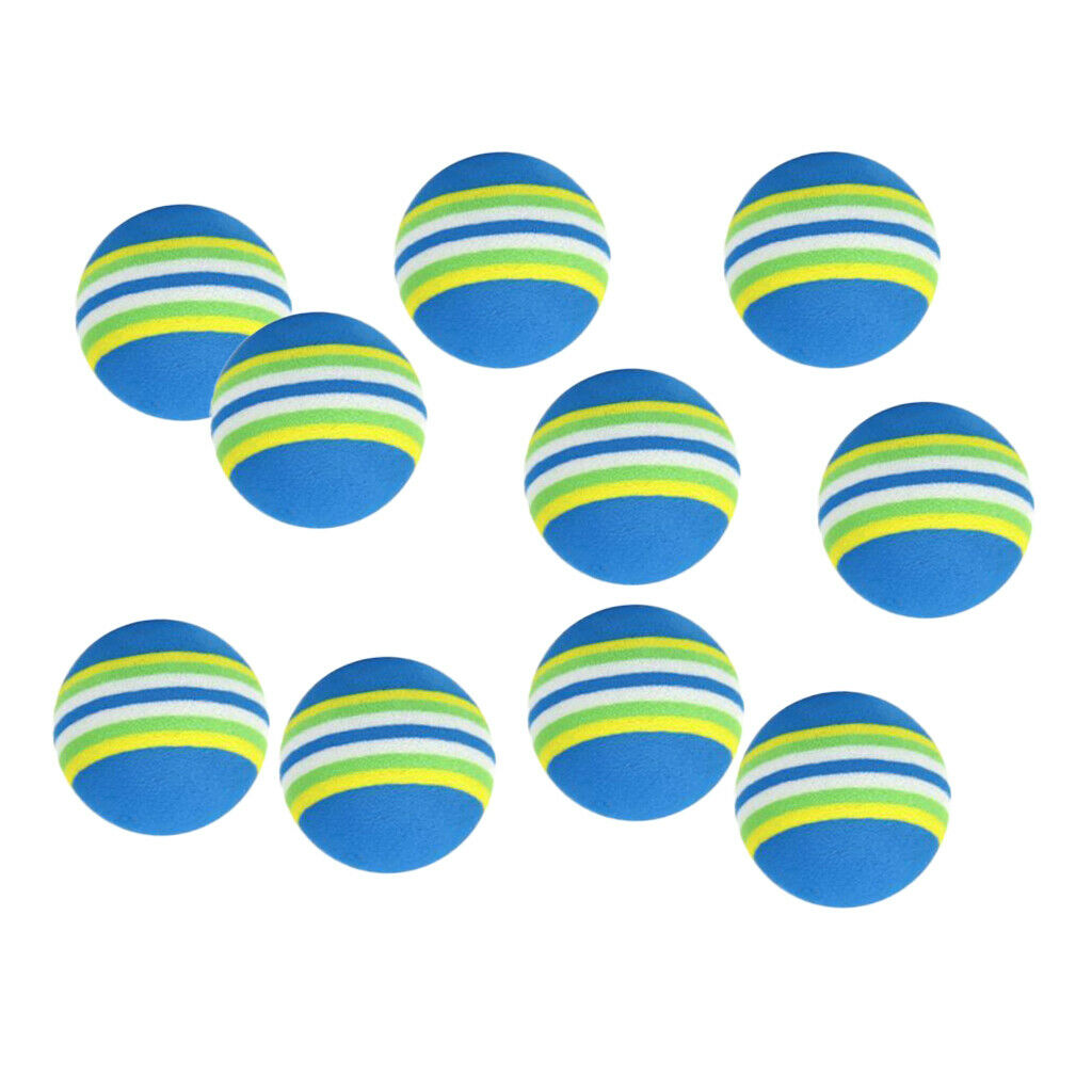 10Pcs EVA Foam Swing Elastic Golf Balls Sports Indoor Outdoor Training Aids