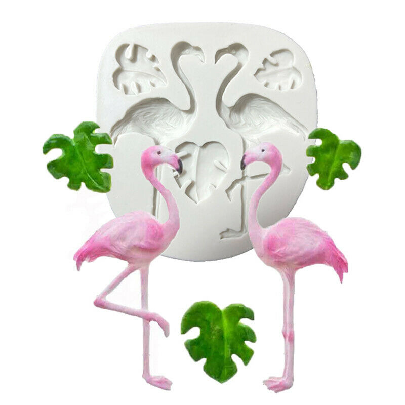 Tortoise Leaf Flamingo Decorating Molds Cake Silicone Mold Chocolate Moul.l8