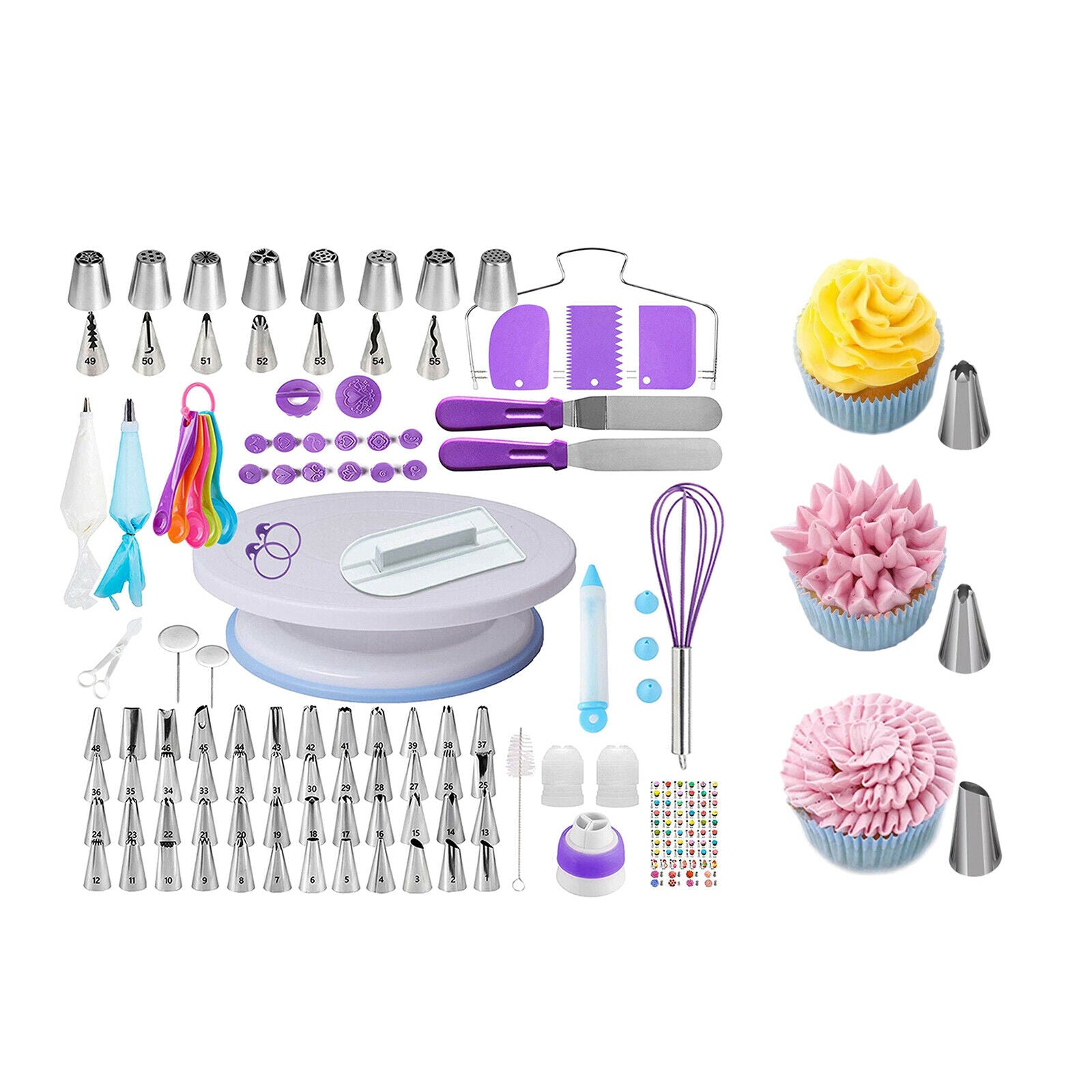137PCS DIY Icing Bag Pastry Nozzles Tips Set Baking Decorating Making Tool