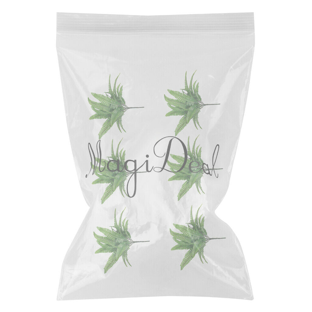 6 Pcs Artificial Simulation Green Imitation Fern Home Living Room Decoration