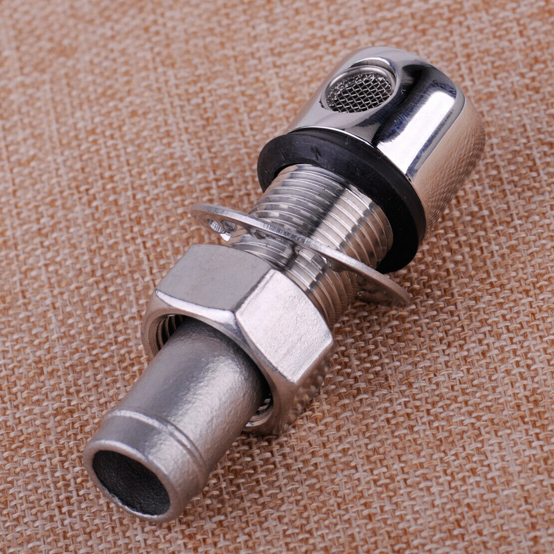 Boat Marine Car Straight Fuel Tank Breather Vent Accessory & Mounting Gasket AT
