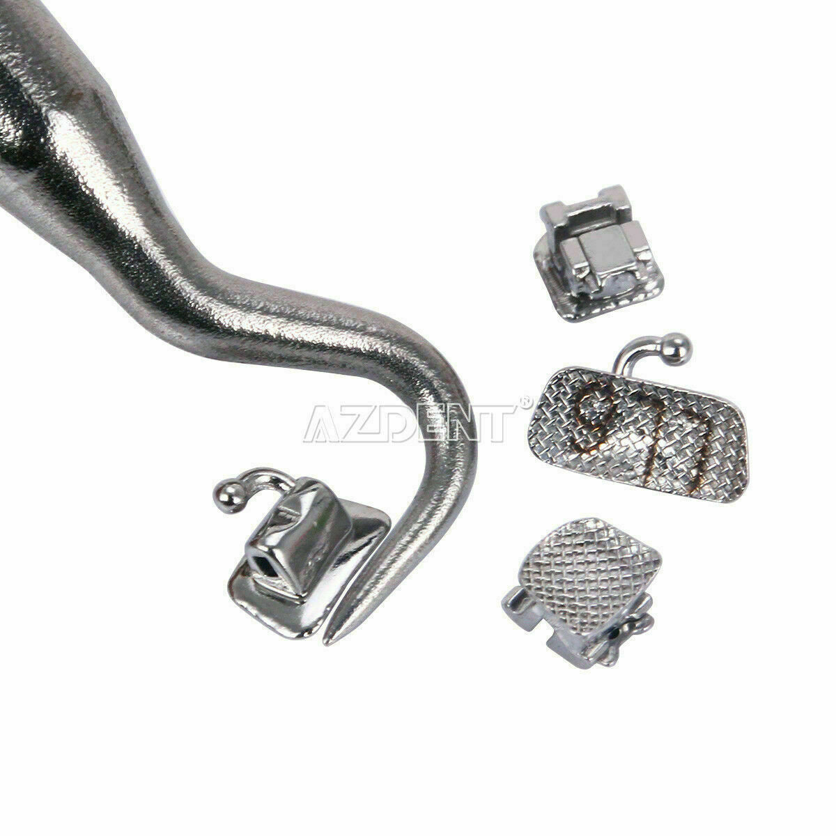 2 Box Dental Self-ligating Brackets With Buccal Tube Mini MBT.022 3Hook AZDENT