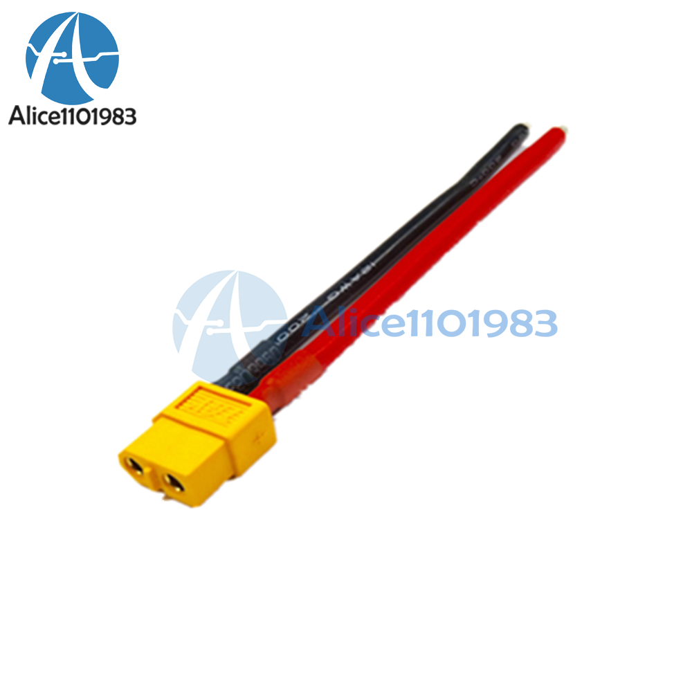 XT60 Connector Female W/ Housing 10CM / 100mm Silicon Wire 14AWG Cable