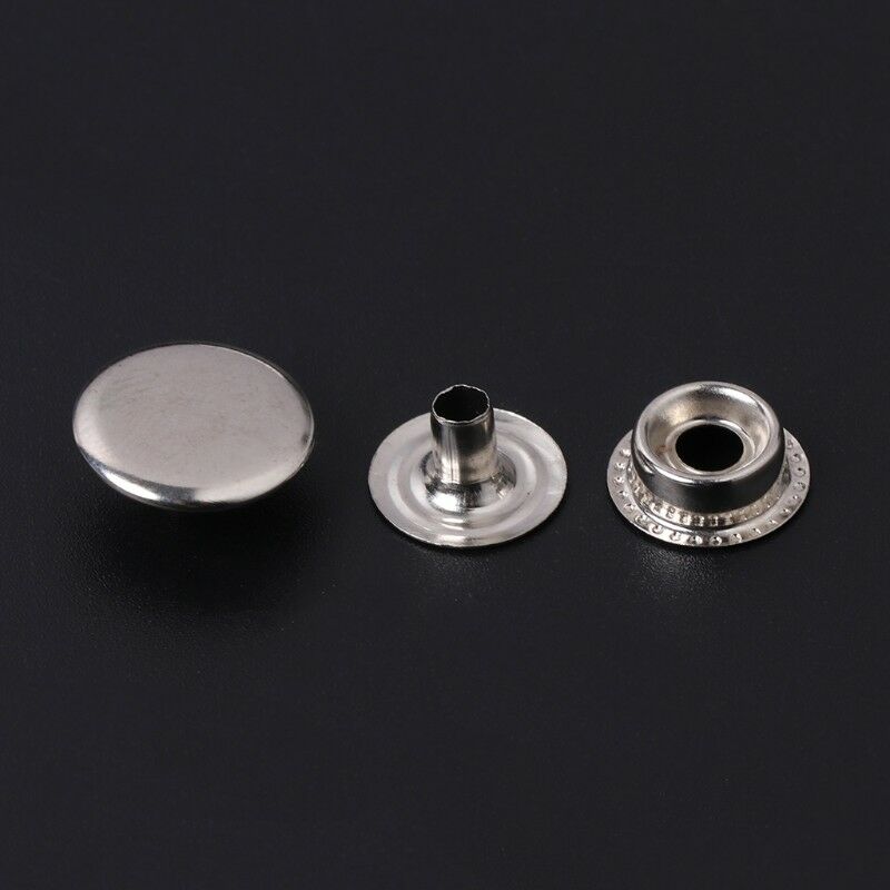 Metal Snap Fastener with 6 Fasteners Kit Press Studs Button Tool Set DIY Craft
