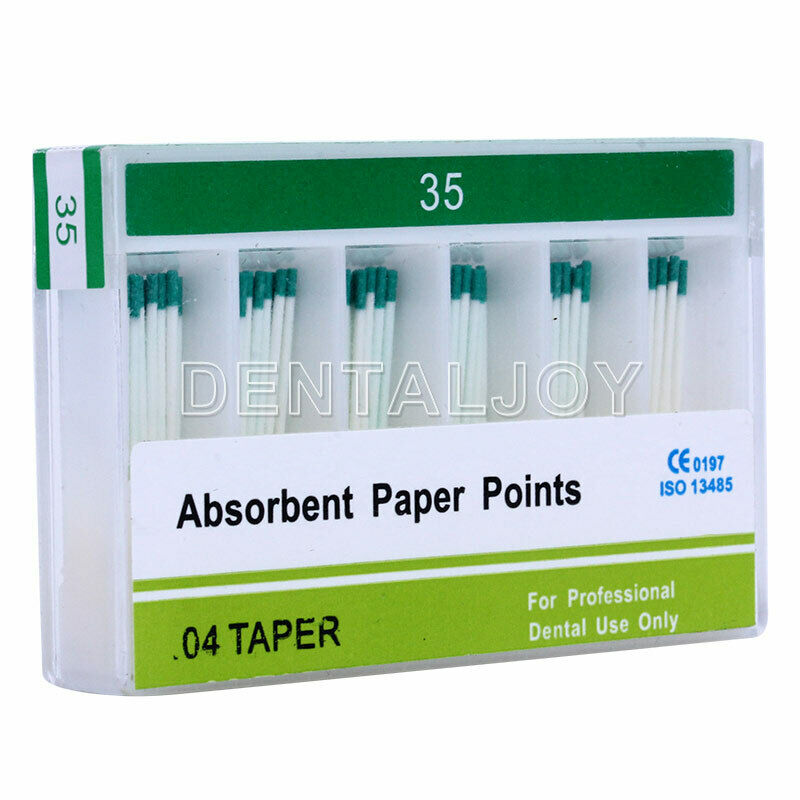 10X Dental Paper Points Endodontic Absorbent Root Cancel Fiber PP 0.04 Taper 35#