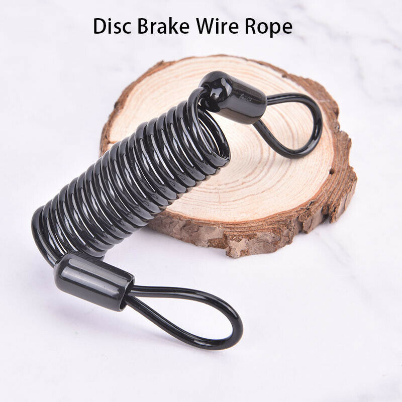 Anti Theft Bike Brake Disc Lock For Scooter Wheels Safety Spring Rope SteelFCA