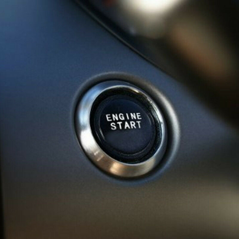 Car SUV Keyless Engine Ignition Power Switch Blue LED Light Starter Push Button