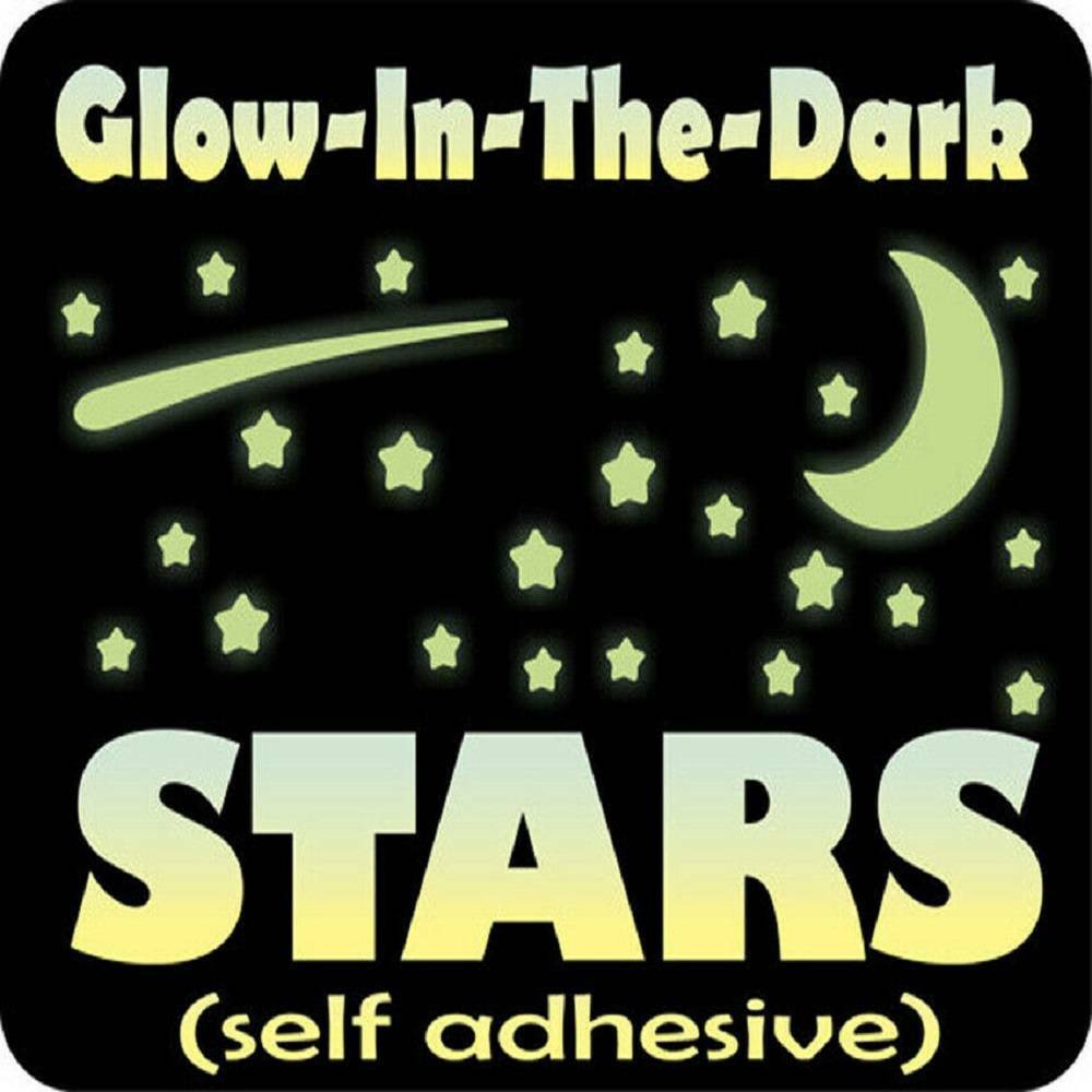 103pcs Stars Luminous Moon Wall Stickers Home Room Decor Glow In The Dark Fun
