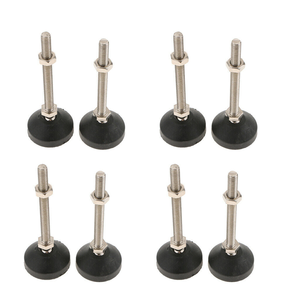 8pcs Pack Furniture Leg Levelers Leveling Feet Height Adjustable, 50mm Base