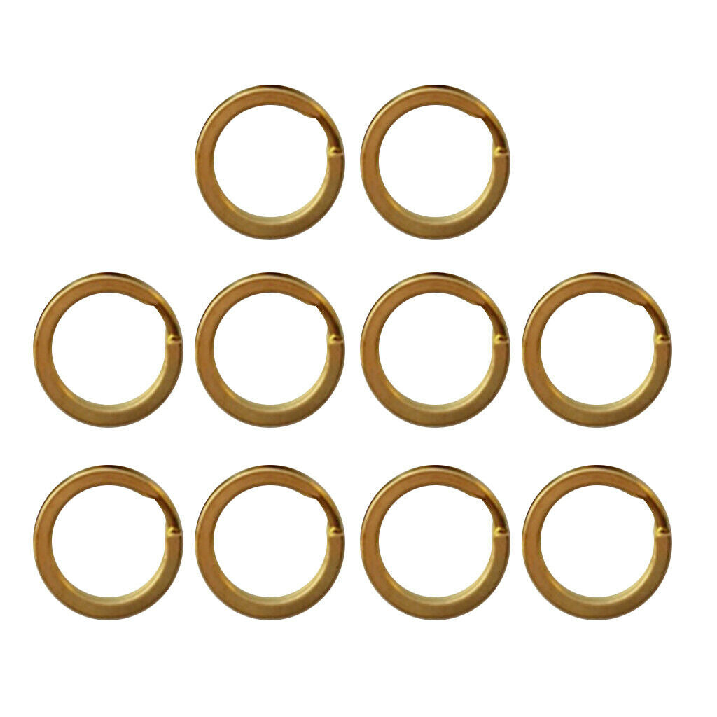 20Pcs Split Keyring keychain Key Ring Loop Holder Clasps Connector 15mm&20mm