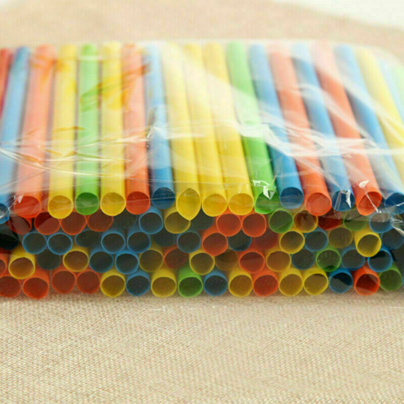 100 Jumbo Drinking Straws Wide Party Smoothies Bubble Tea Milkshake Straw